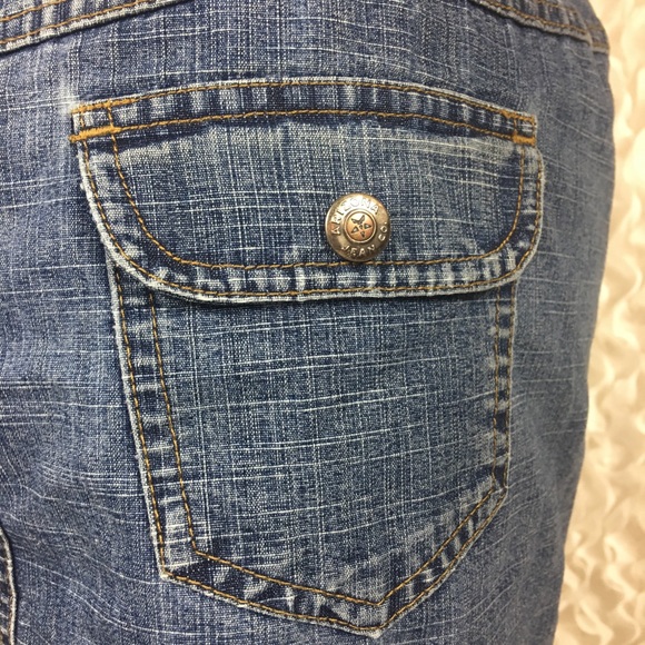 ARIZONA | Blue Jean Denim Mini Skirt with Pockets - Picture 5 of 6